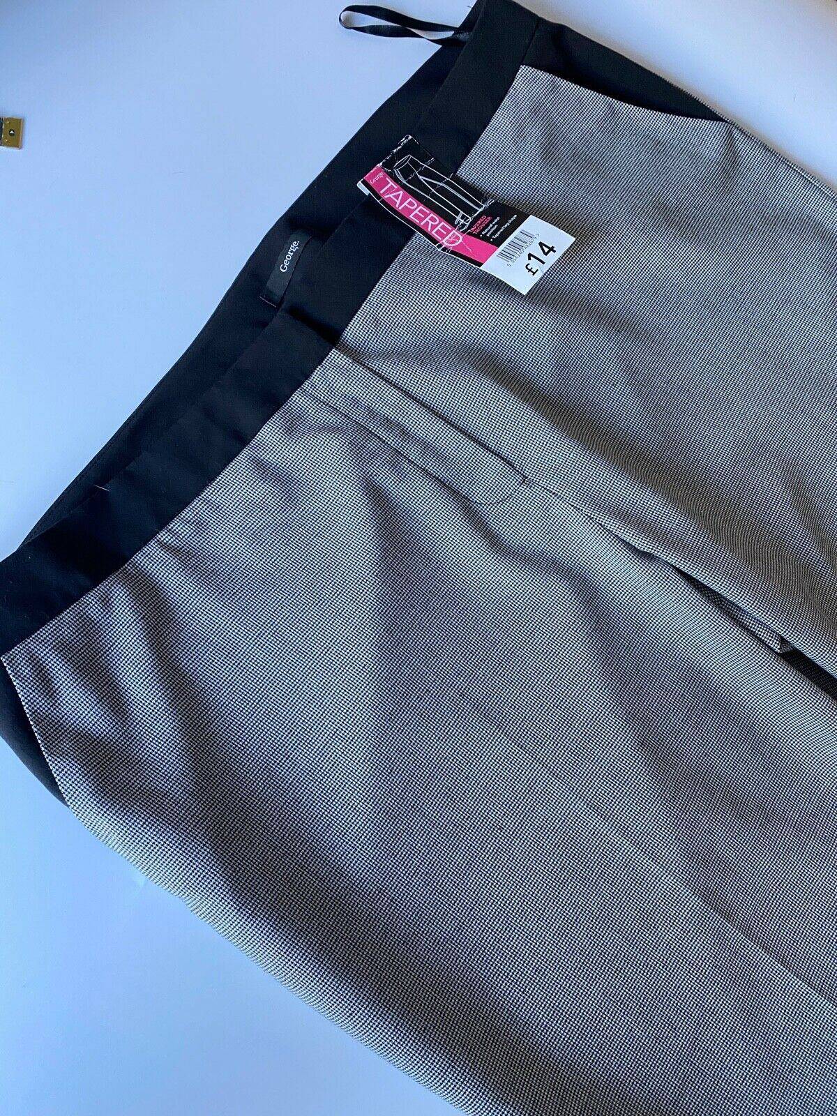 George Tapered Herringbone Trousers Size 20 - BB Fashion Outlet