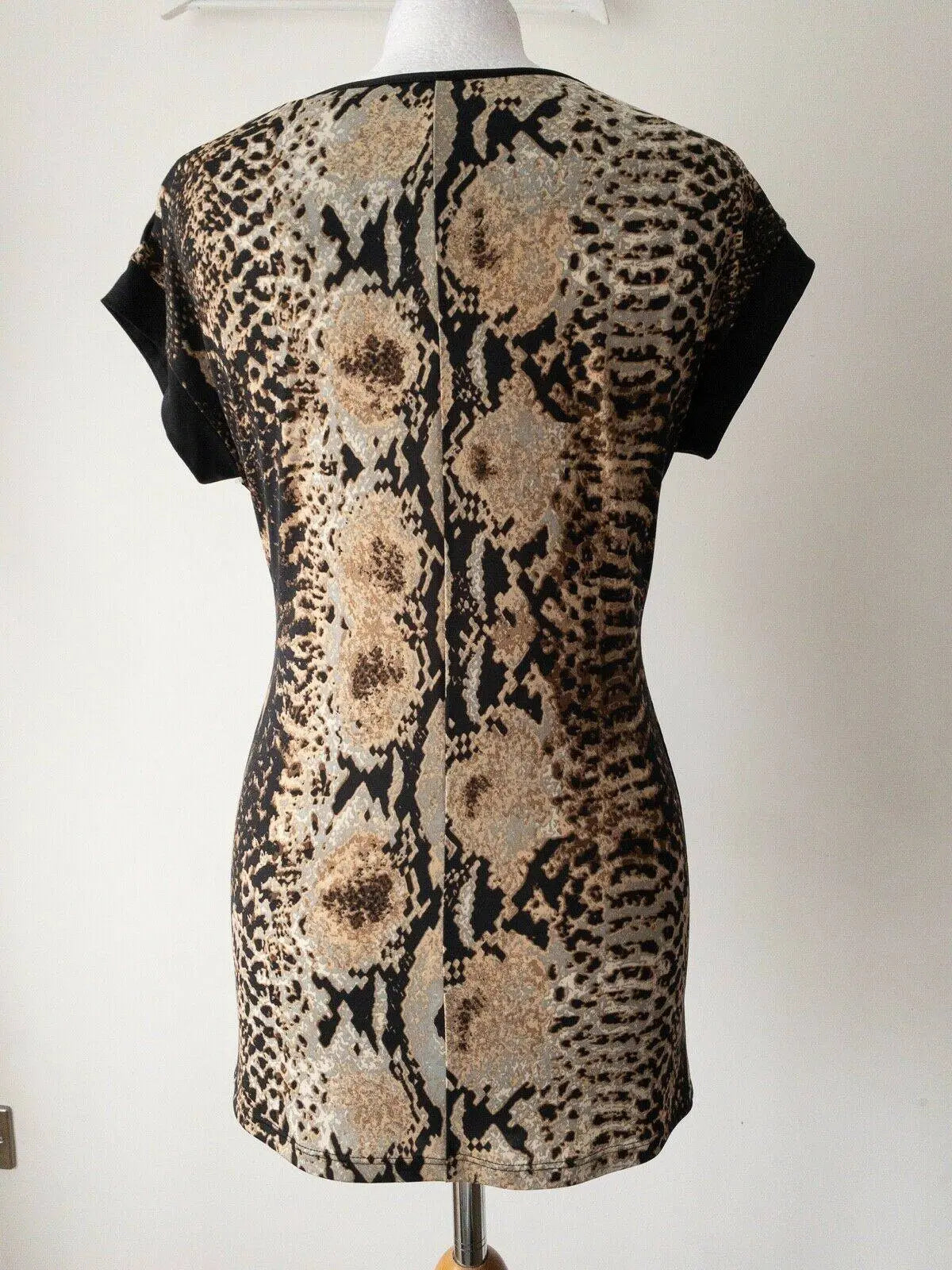 George Animal Print Top Ruched Size 10 / 12 - BB Fashion Outlet