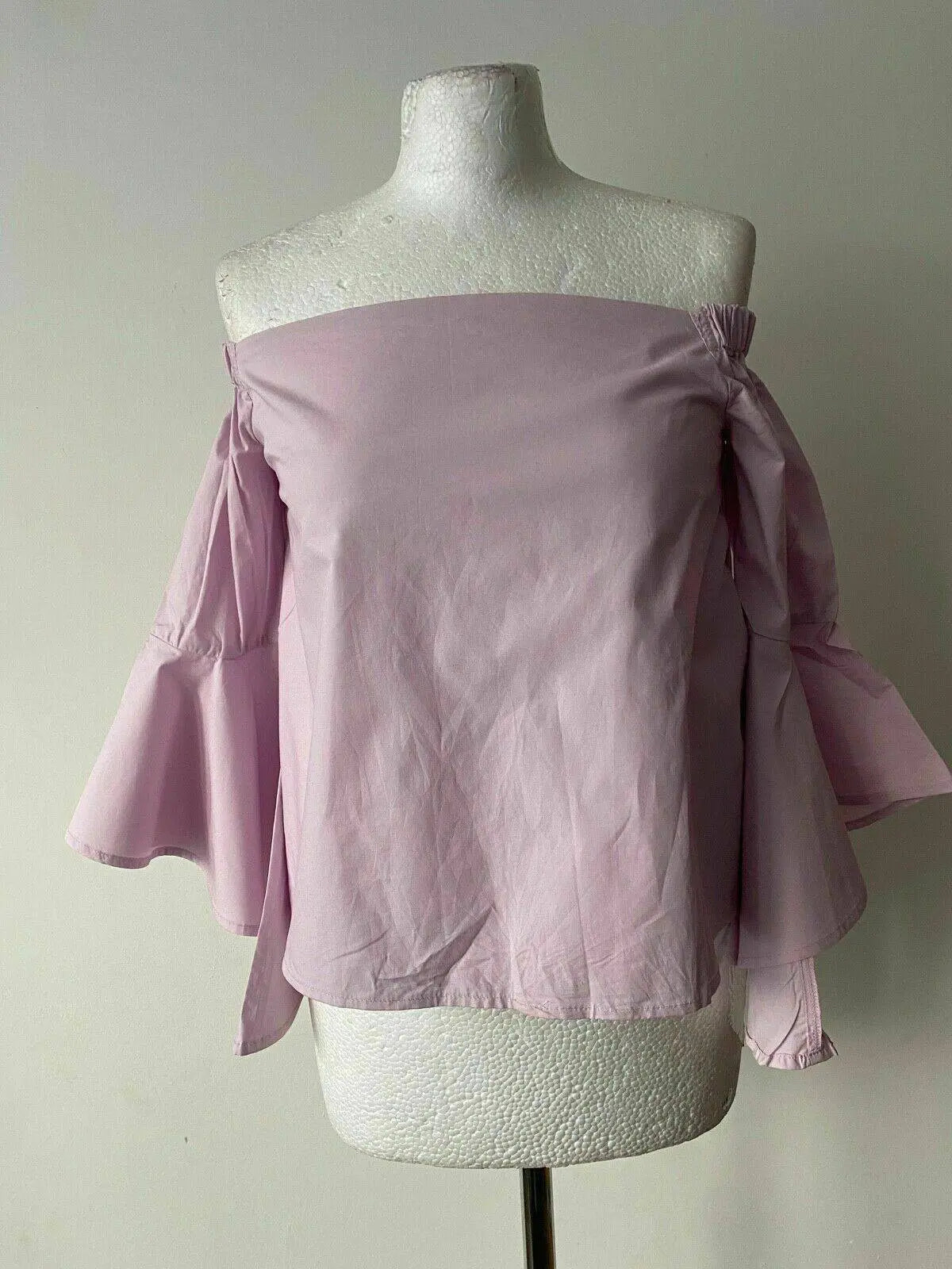Glamorous Petite Pink Off the Shoulder Top Size 10 / 38 EUR - BB Fashion Outlet