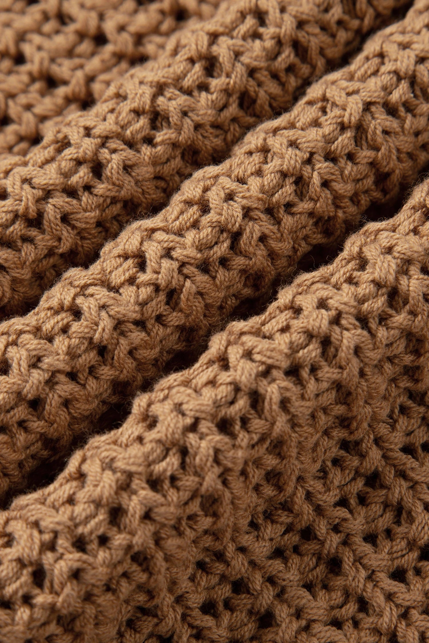 Hollowed Detail Wide Sleeve Baggy Sweater - eAura