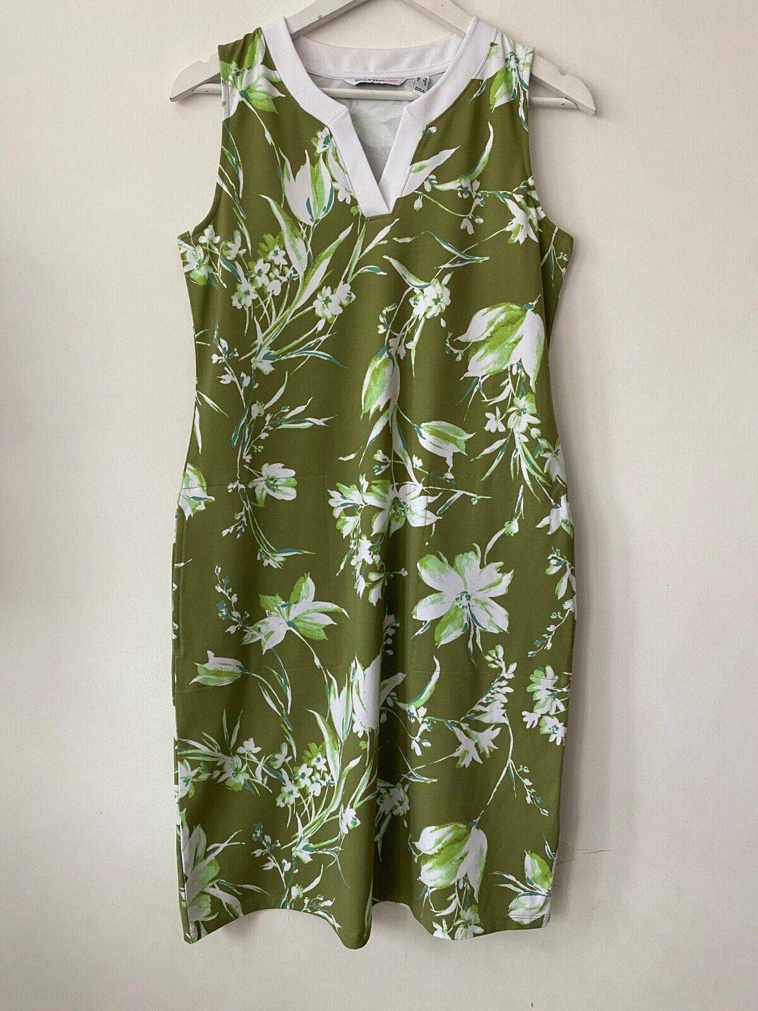 Isaac Mizrahi Live! Print Floral Sleeveless Dress S, M Pink or Green - BB Fashion Outlet