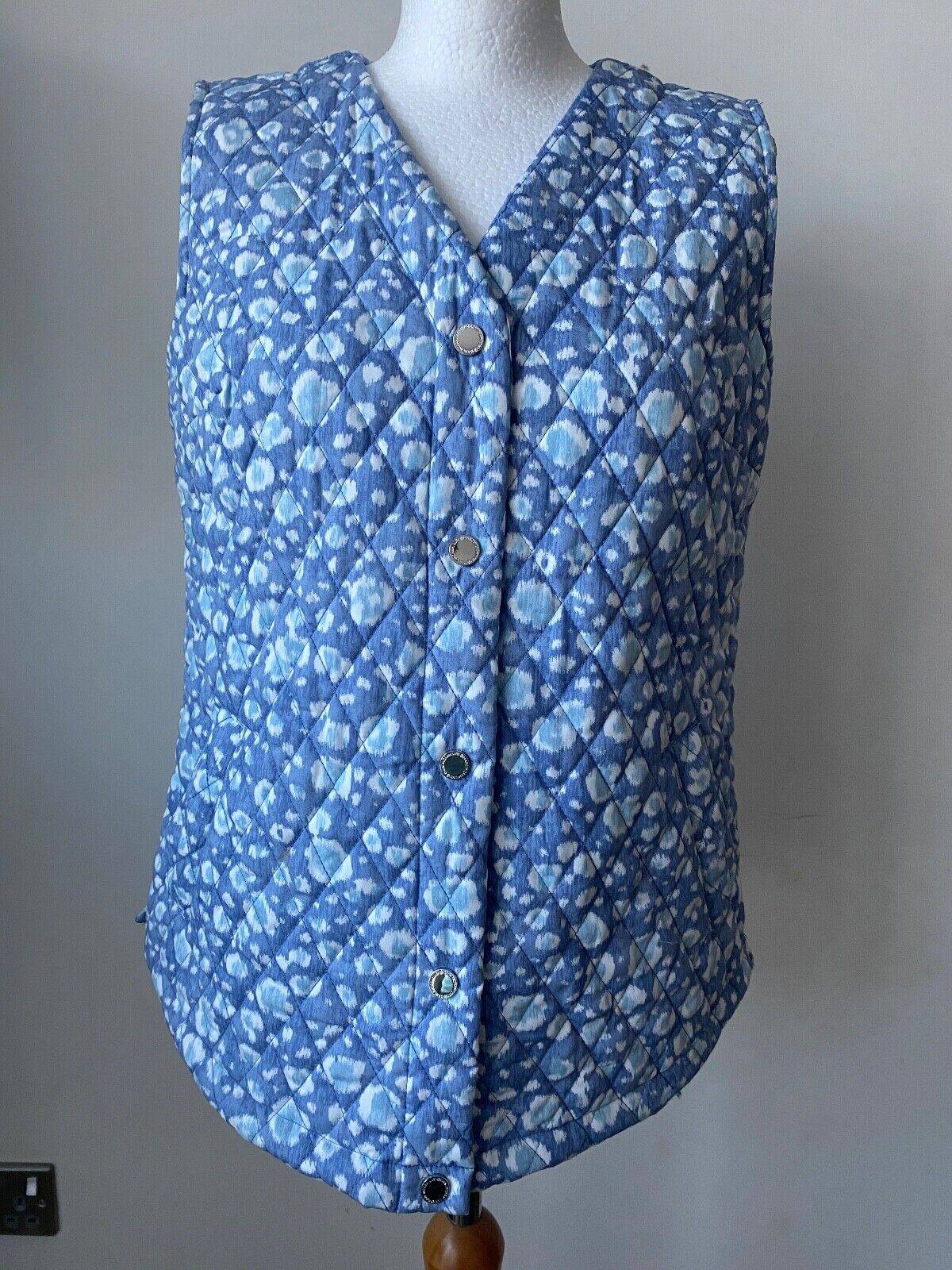 Isaac Mizrahi Live! Quilted Cotton Vest Gilet Sizes S & M Green, Blue or Brown - BB Fashion Outlet