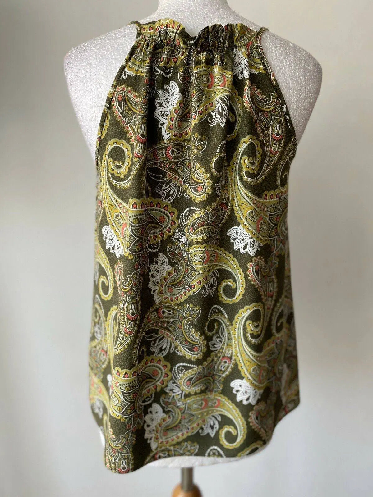 matalan Green Paisley Halter Cami Top Sizes 6, 8, 12 - BB Fashion Outlet