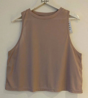Matalan Souluxe Blush Pink Crop Sleeveless Top Size S - BB Fashion Outlet