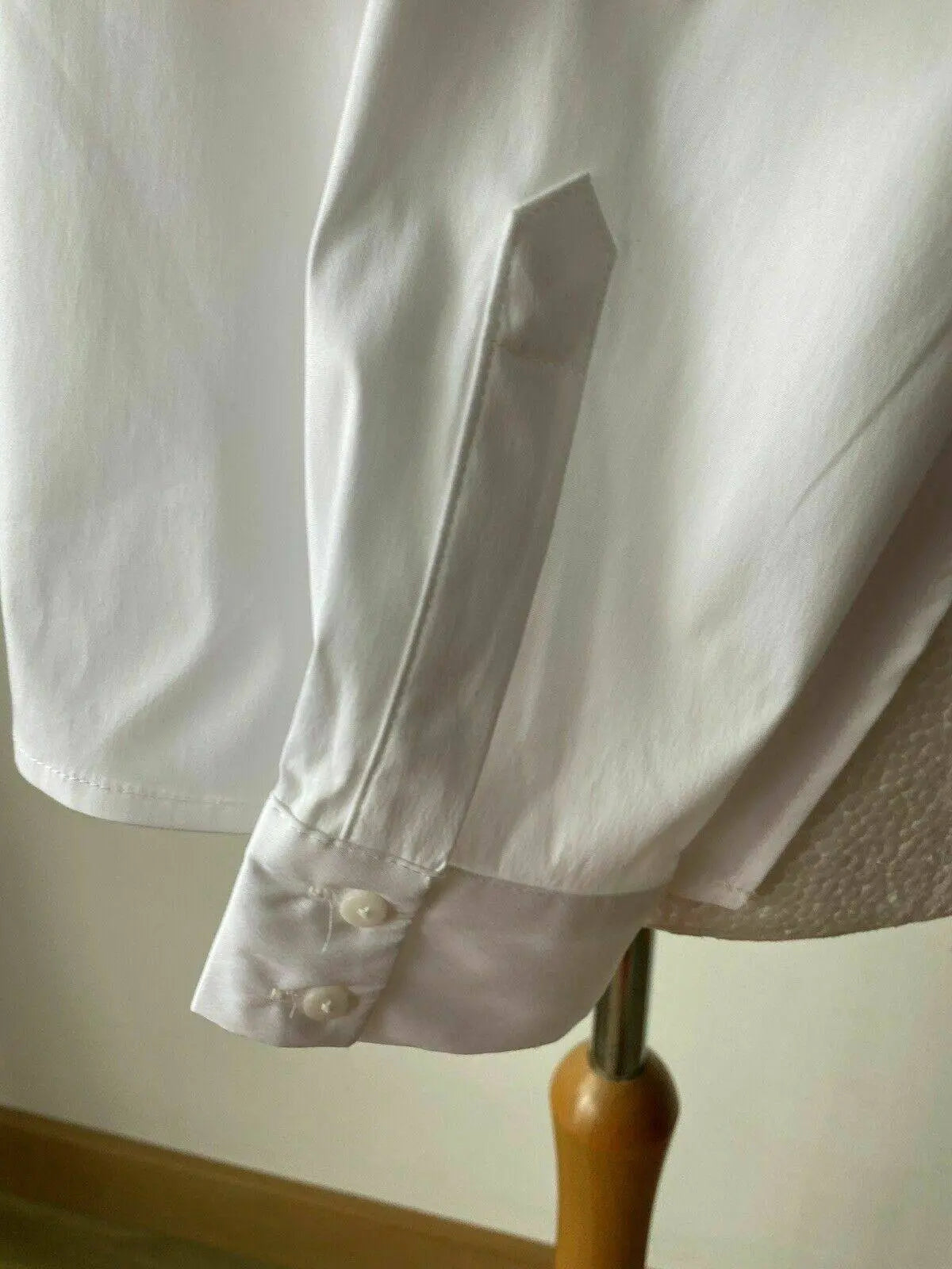 More & More White Shirt Long Sleeve Collared Wide Fit Shirt Size 10 - BB Fashion Outlet