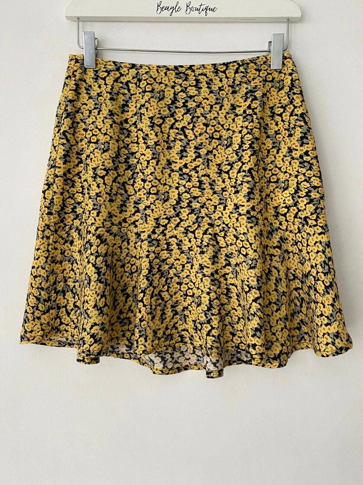 Motel Gaelle Mini Skirt Nloom Yellow Size S 10 - Beagle Boutique Fashion Outlet