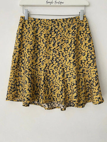 Motel Gaelle Mini Skirt Nloom Yellow Size S 10 - Beagle Boutique Fashion Outlet