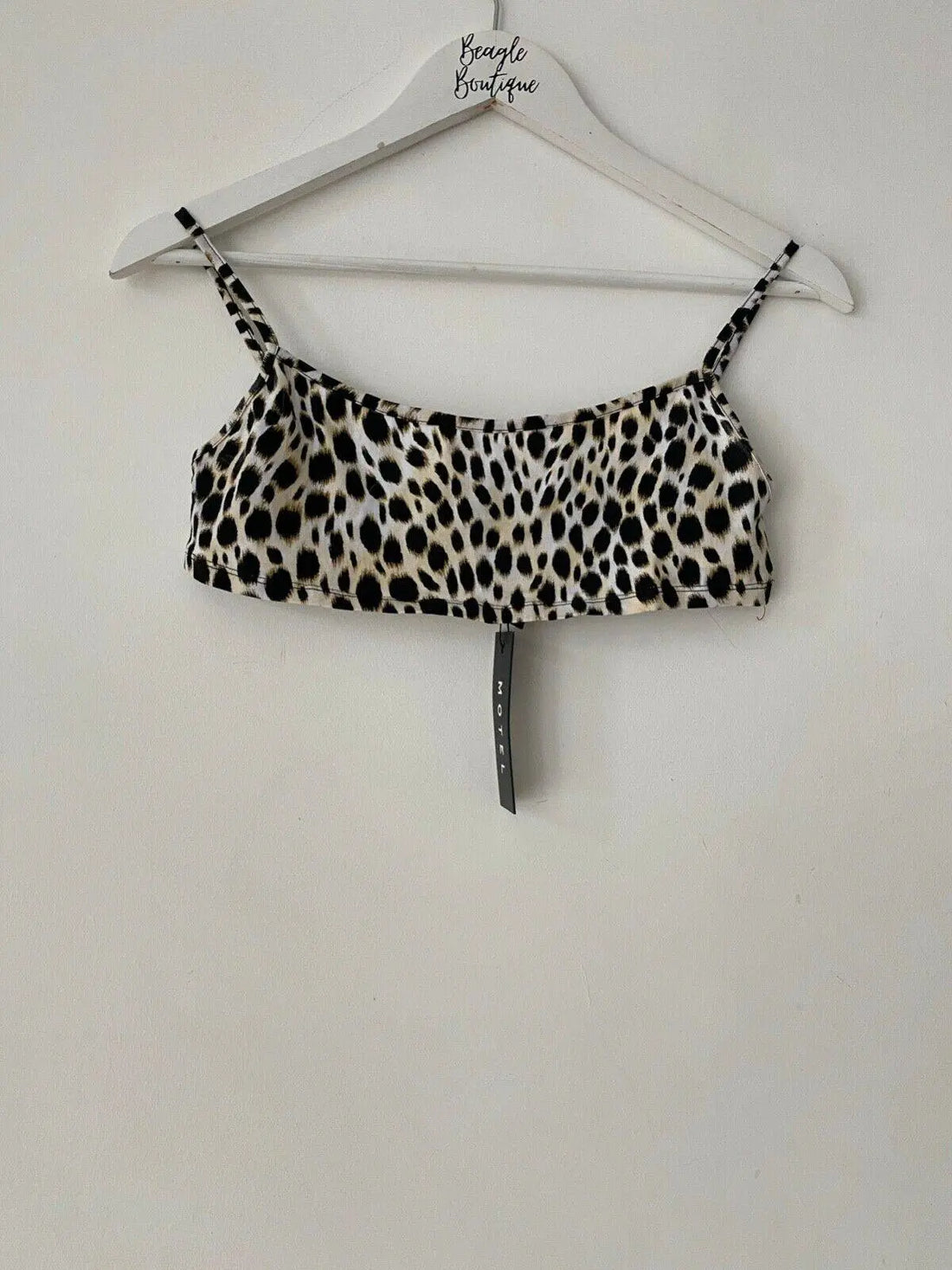 MOTEL Micro Top Cheetah Size M 12 UK - Beagle Boutique Fashion Outlet