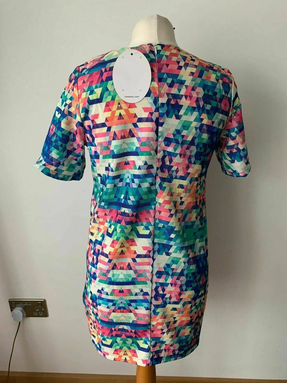 New Look Cameo Rose Shift Dress Geometric Bright Colourful Size 8 & 12 available - BB Fashion Outlet
