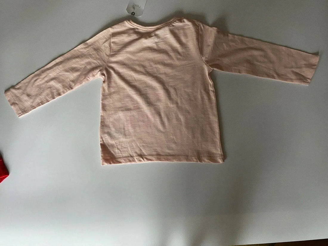 Girls Next Christmas Long Sleeve Pink T-Shirts  3-6 Mth, 18-24 Mth, 2-3 Yrs, 4-5 - BB Fashion Outlet