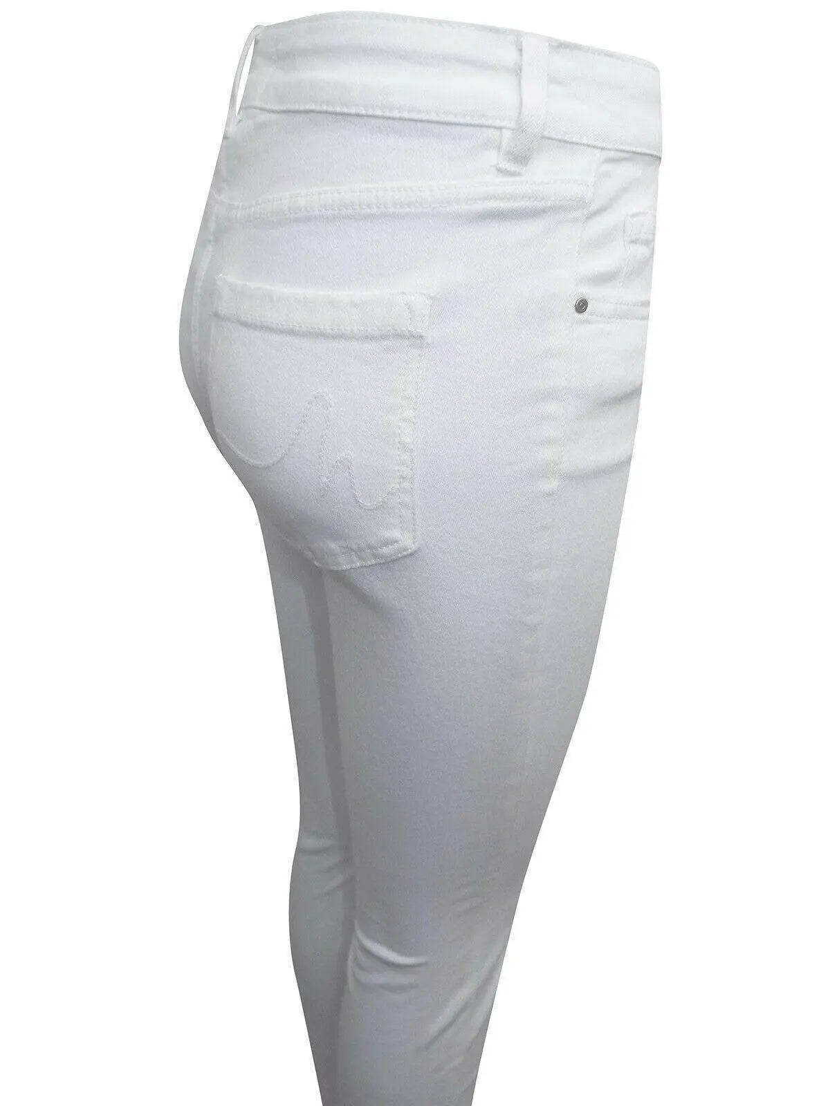 Next White Mid Rise Cotton Rich Skinny Jeans L31  Sizes: 8, 10, 12, 18, 20, 22 - BB Fashion Outlet