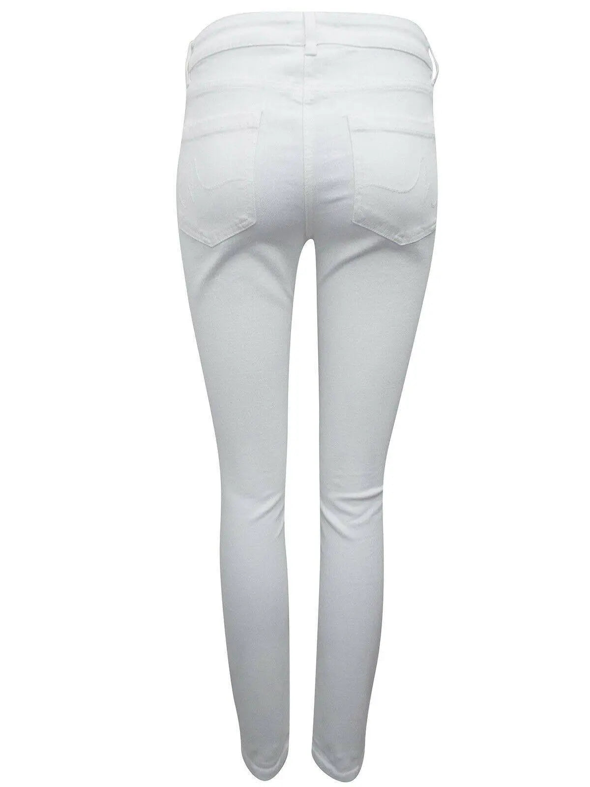 Next White Mid Rise Cotton Rich Skinny Jeans L31  Sizes: 8, 10, 12, 18, 20, 22 - BB Fashion Outlet