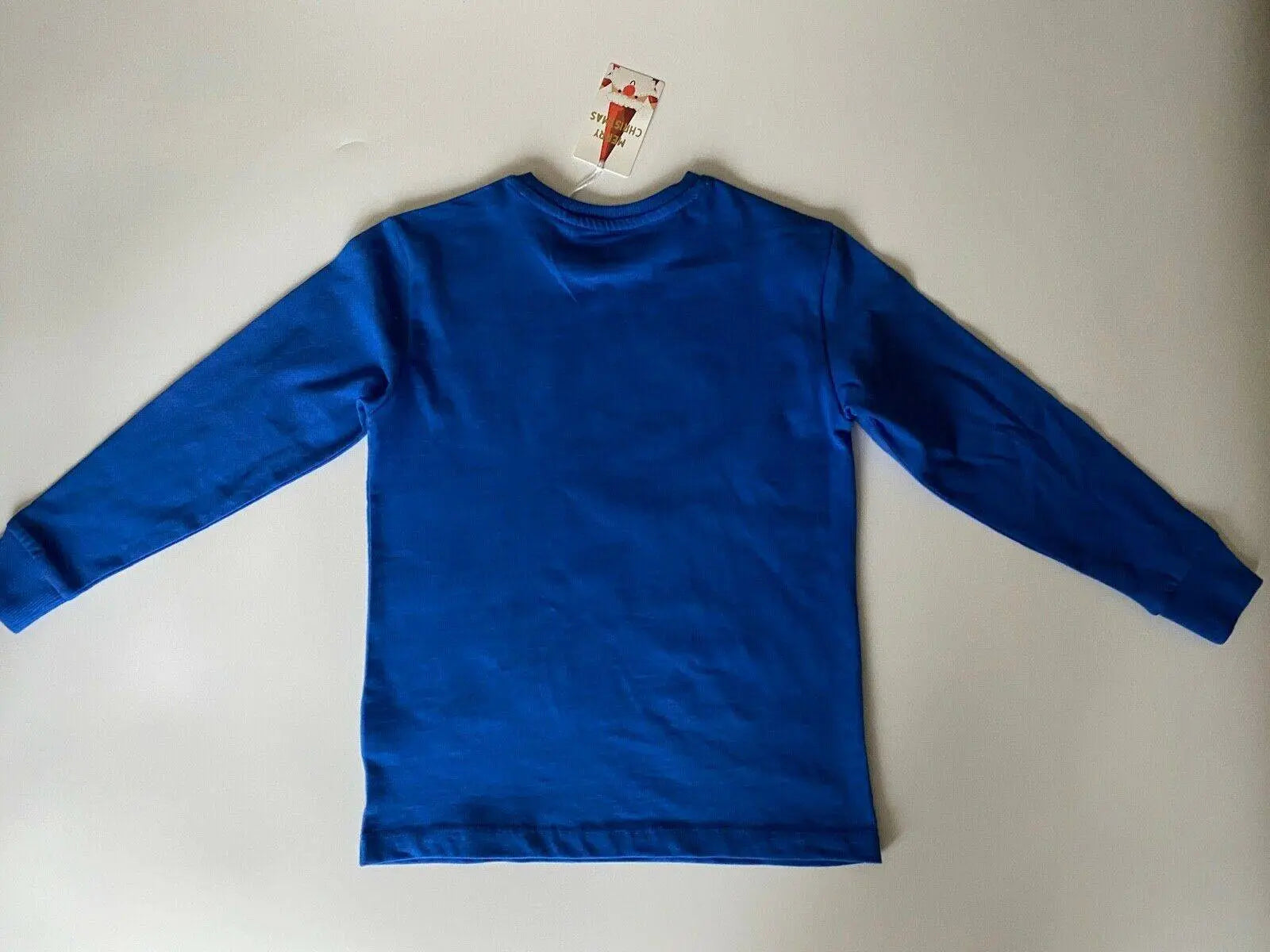 Boys Next Santa Claws Christmas T-Shirt Age 5 Years Blue Textured - BB Fashion Outlet