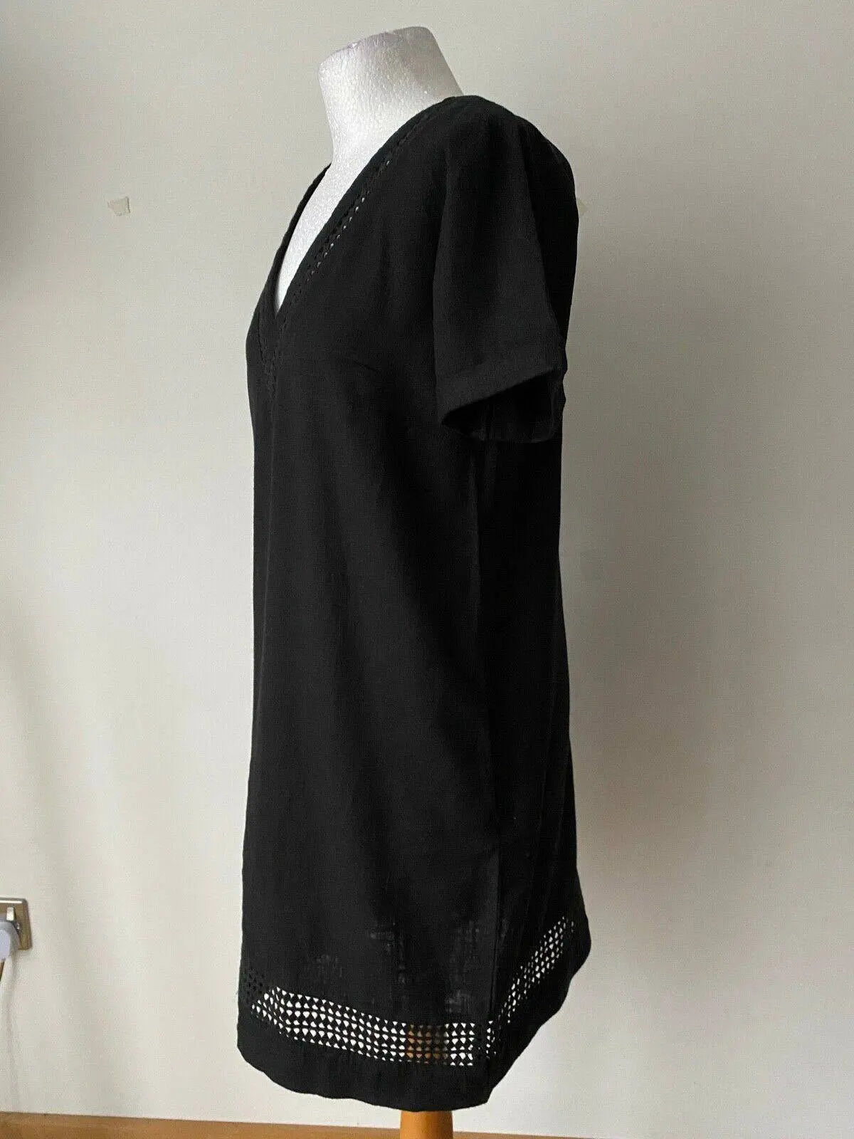 Next Linen Blend Collection Black Shift Dress Sizes 6, 8, 10, 12 - Beagle Boutique Fashion Outlet