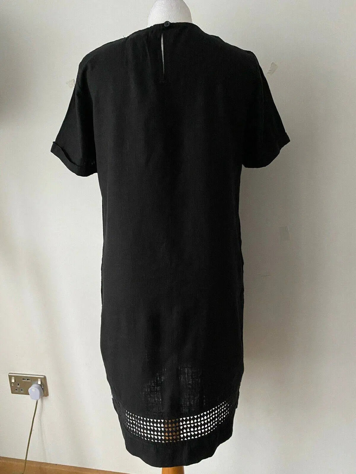 Next Linen Blend Collection Black Shift Dress Sizes 6, 8, 10, 12 - Beagle Boutique Fashion Outlet