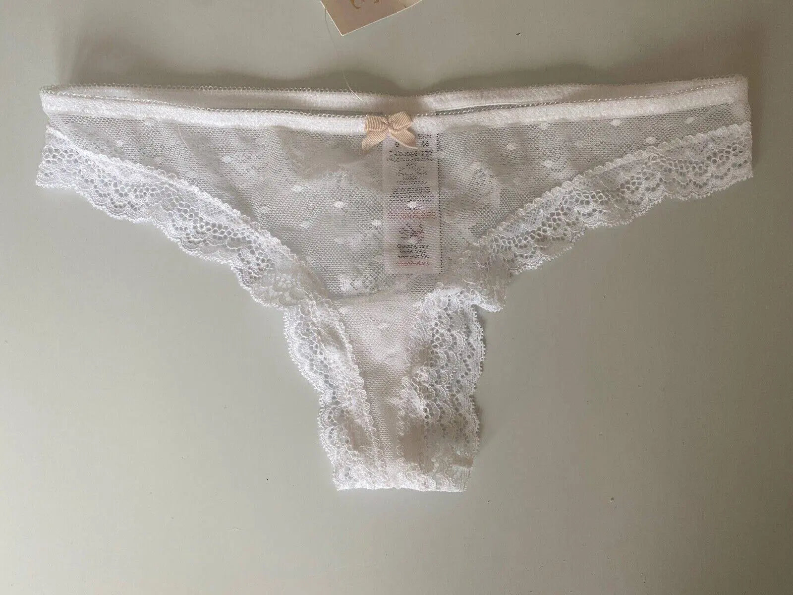 Next Lingerie White Thong Briefs 6, 8 - BB Fashion Outlet