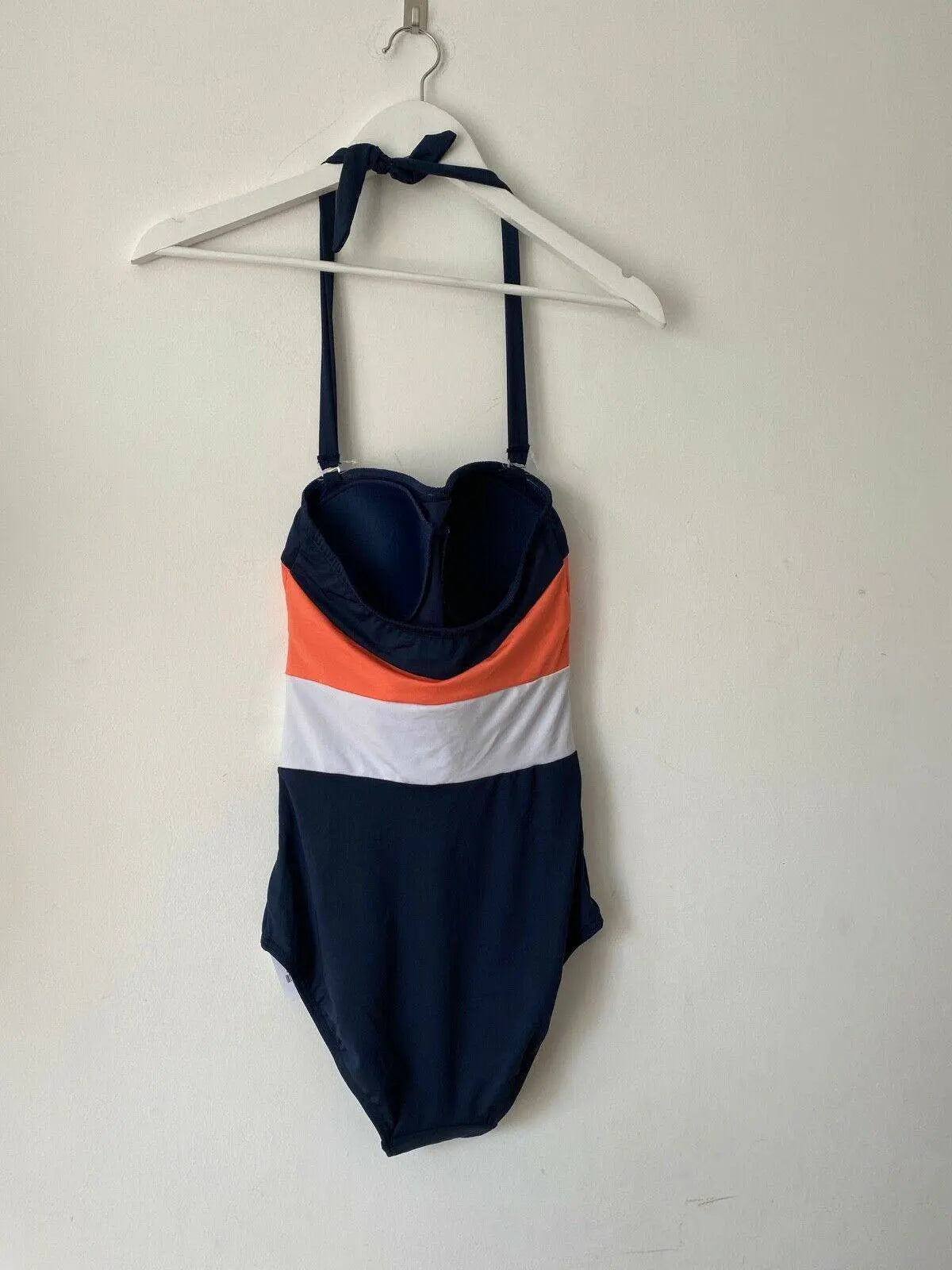 Next Colourblock Halter-neck tie Swimsuit 6, 8, 10, 18, 20 UK - BB Fashion Outlet