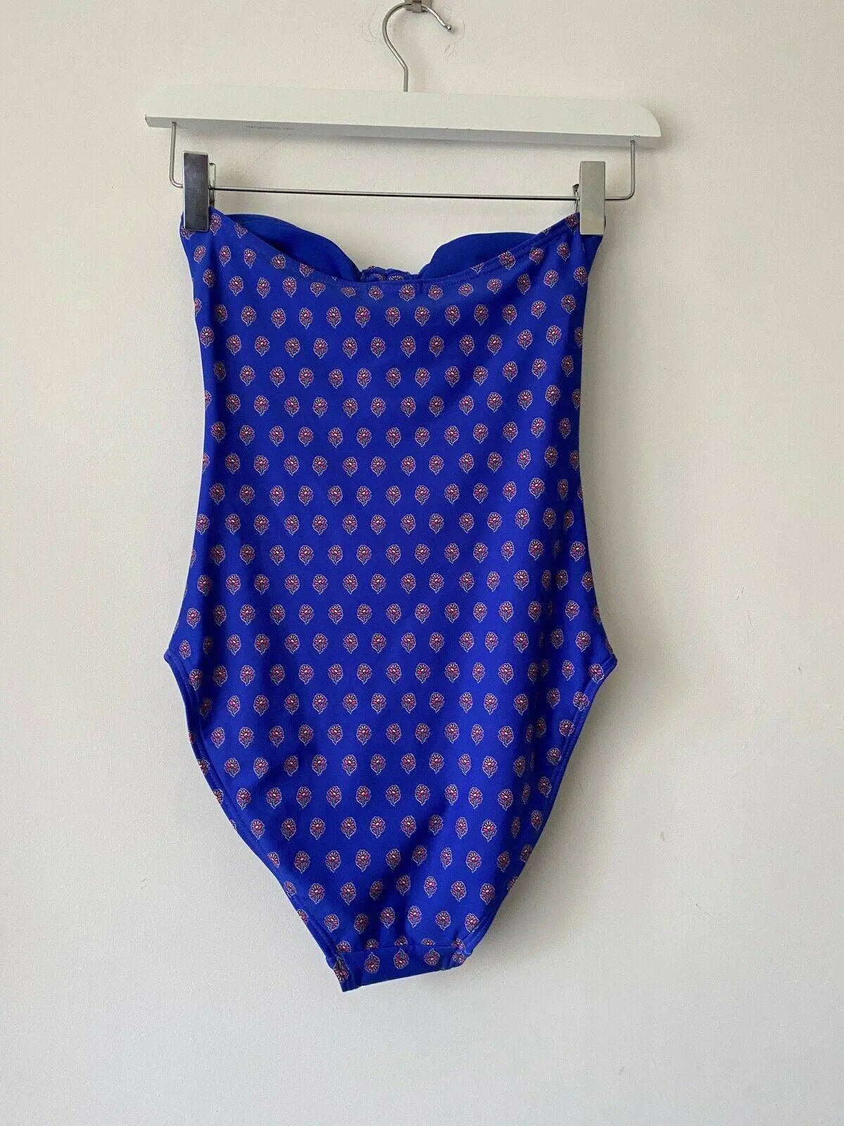 Next Blue Pink Floral Bandeau Swimsuit 8, 14, 16 UK - BB Fashion Outlet