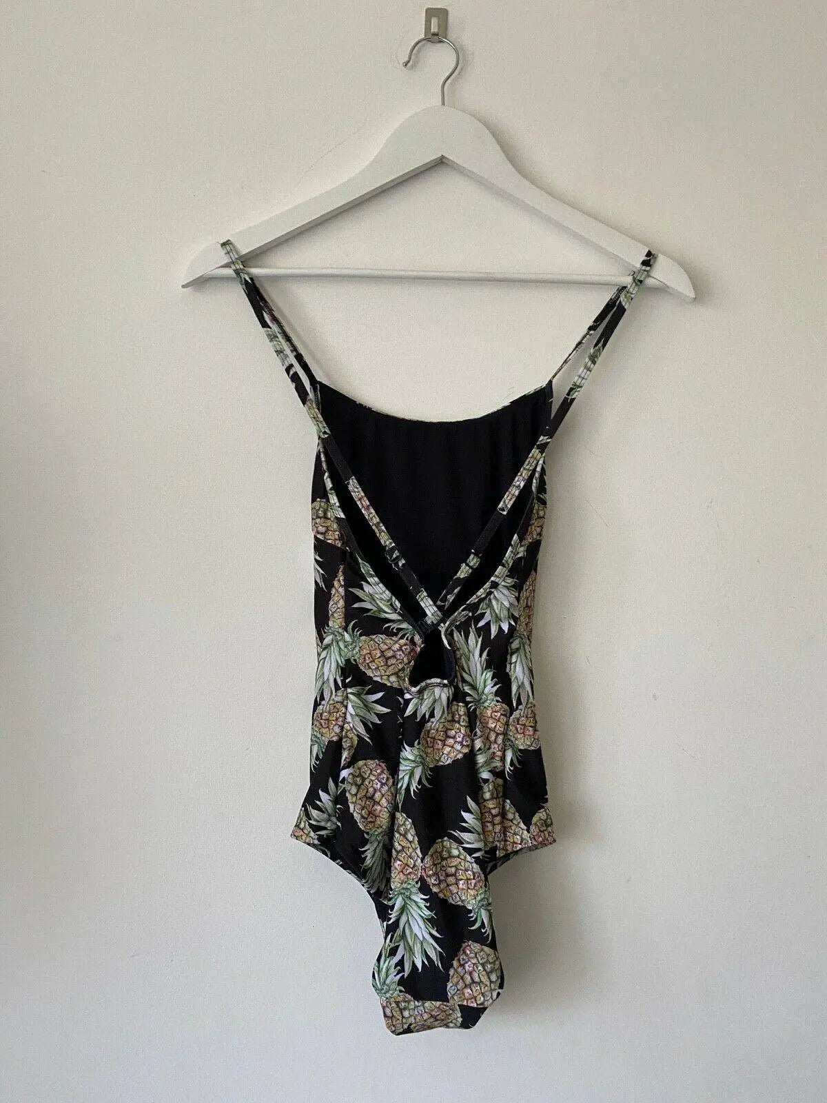 Next Basic Swimsuit Cross back Straps Pineapple Print Size 8 UK - BB Fashion Outlet