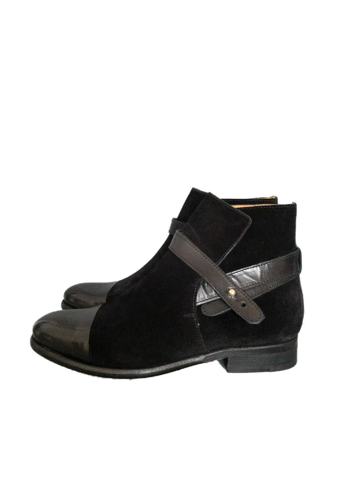 PARADIGMA Black System Parma TDM Velour Chelsea Boot Real Leather 5, 6, 7 UK - Beagle Boutique Fashion Outlet