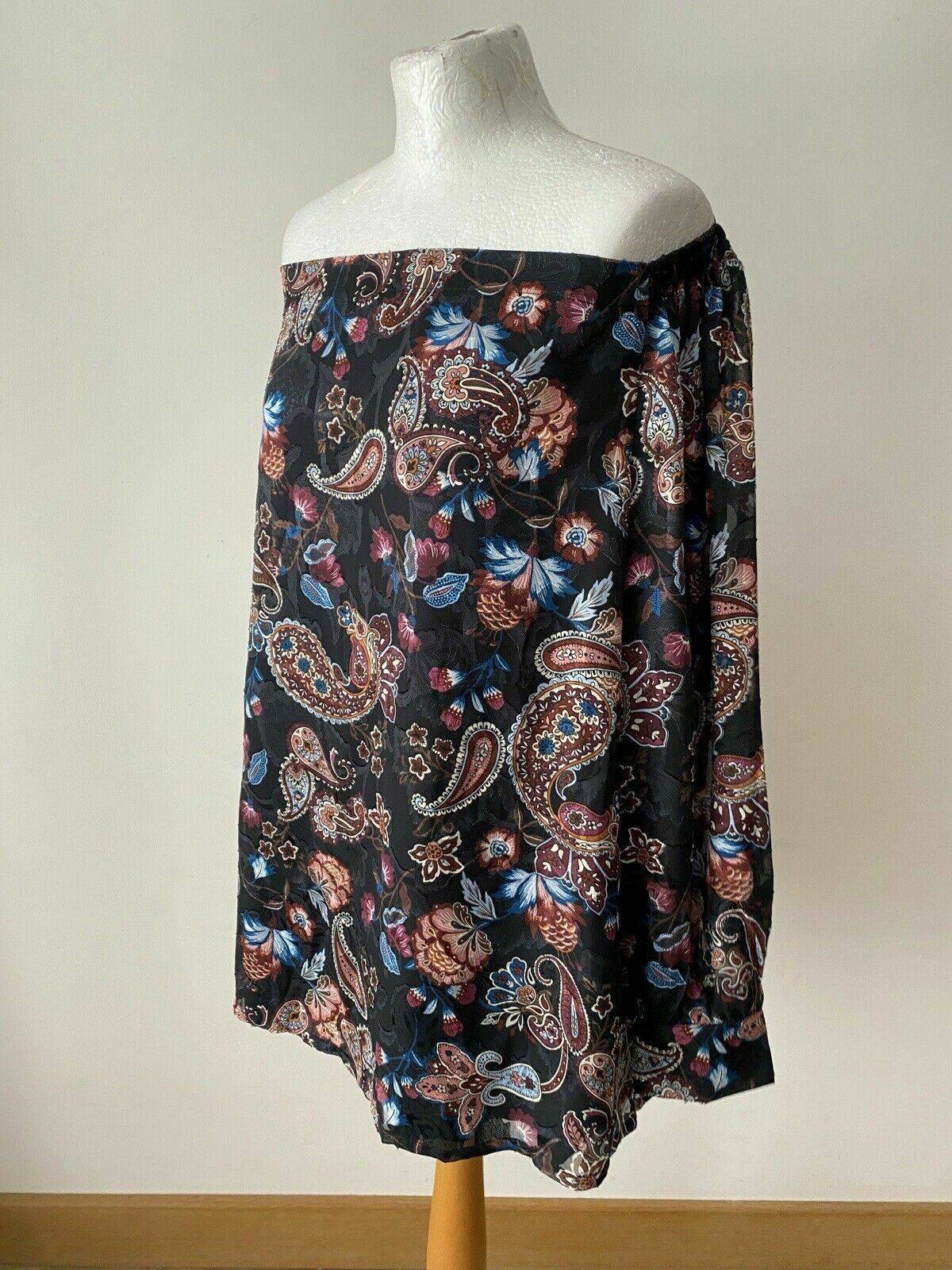 s.Oliver Off the Should Paisley Floral Blouse Size 20 - BB Fashion Outlet
