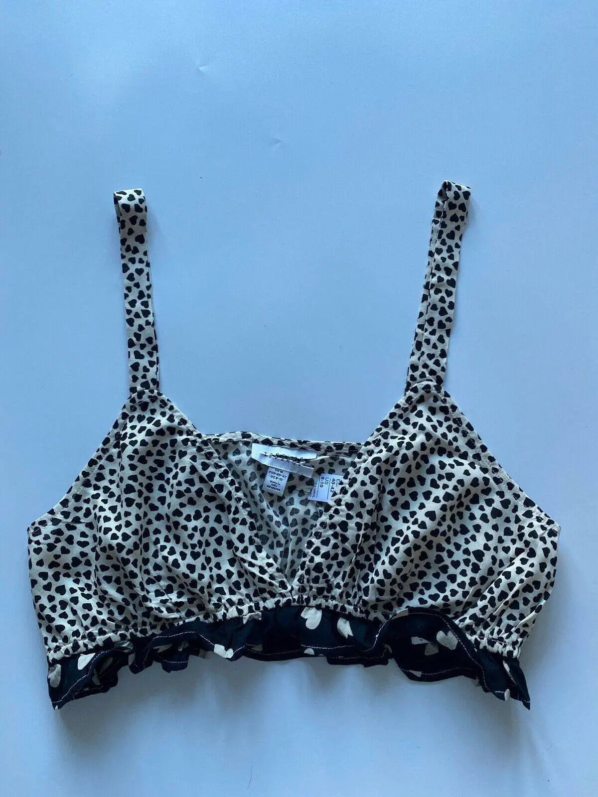 Topshop Heart Pattern Bralet Size M - BB Fashion Outlet