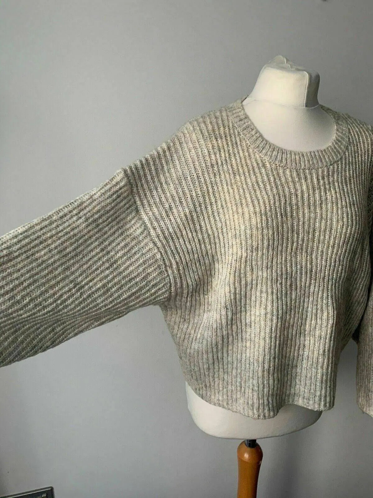 Topshop Knit Jumper Boxy Wide Fit Oat Oversized Petite XS, S & L - BB Fashion Outlet