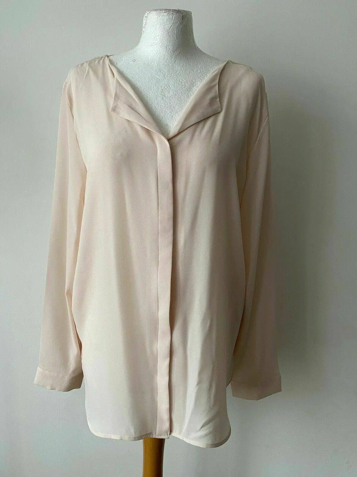 VILA ViLucy Low Split Neck Shirt Peach Blush RRP £30 sizes available S and L - BB Fashion Outlet