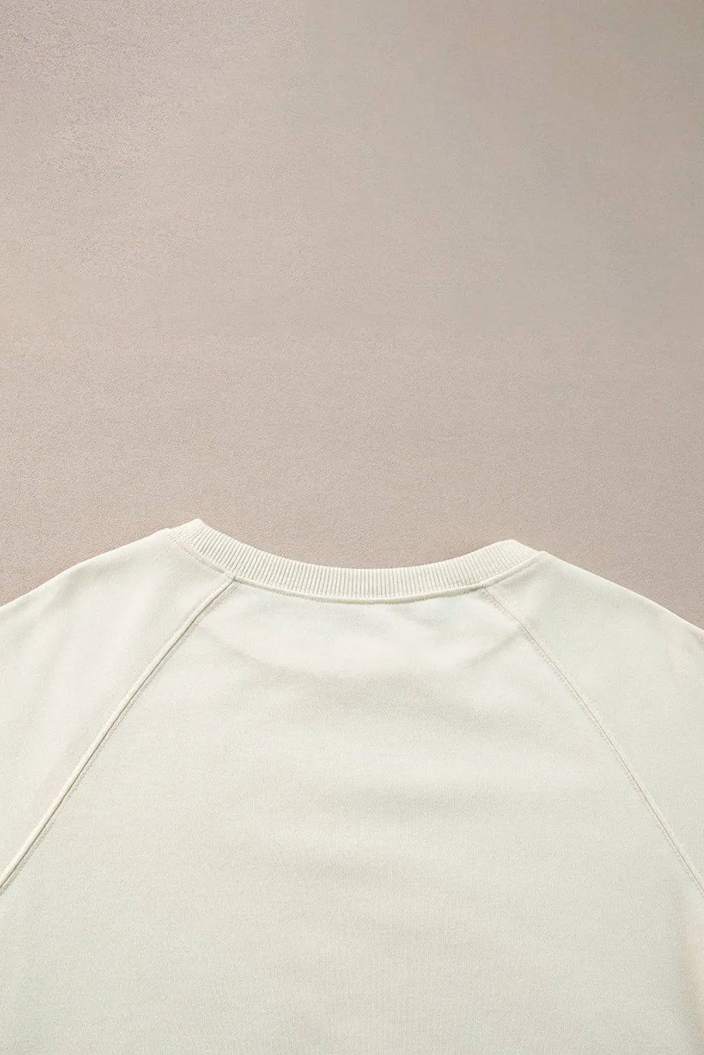 white Rainbow Raglan Sleeve Crew Neck Plus Size Sweatshirt - BB Fashion Outlet